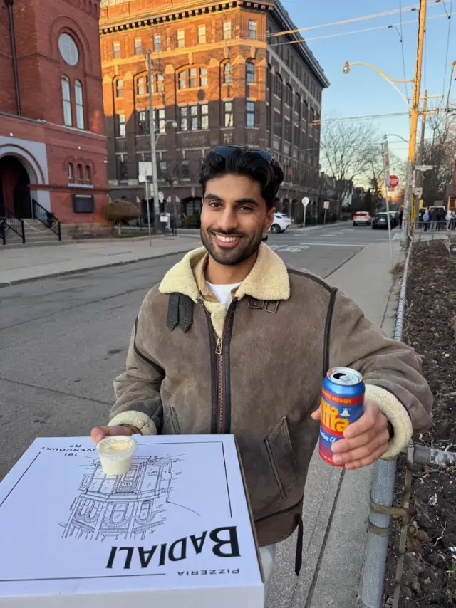 Nishaan Dulay on a Toronto street